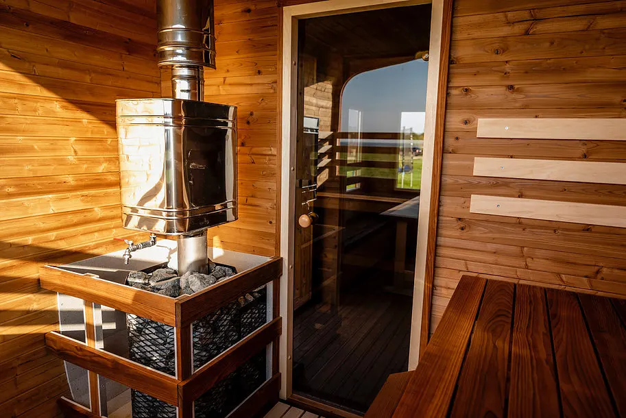 Sauna on Trailer - exhibition model