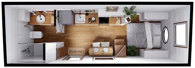 Plano Elise: Planta baja, versión 1